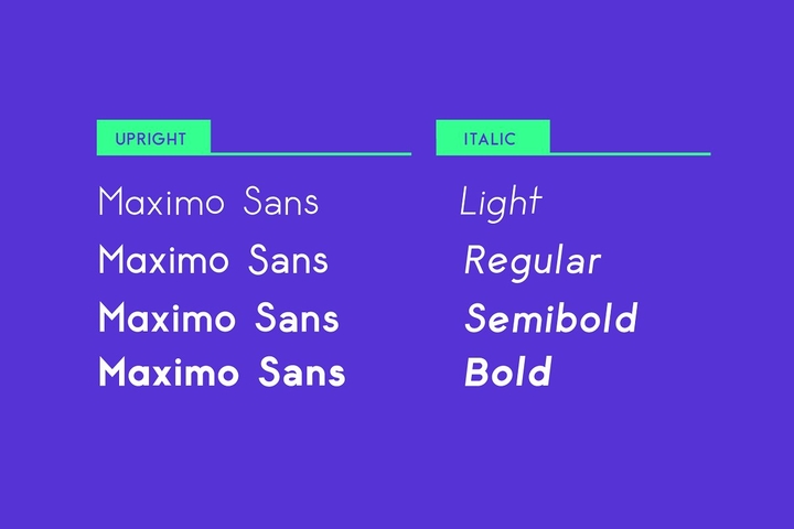 Пример шрифта Maxim Sans Light